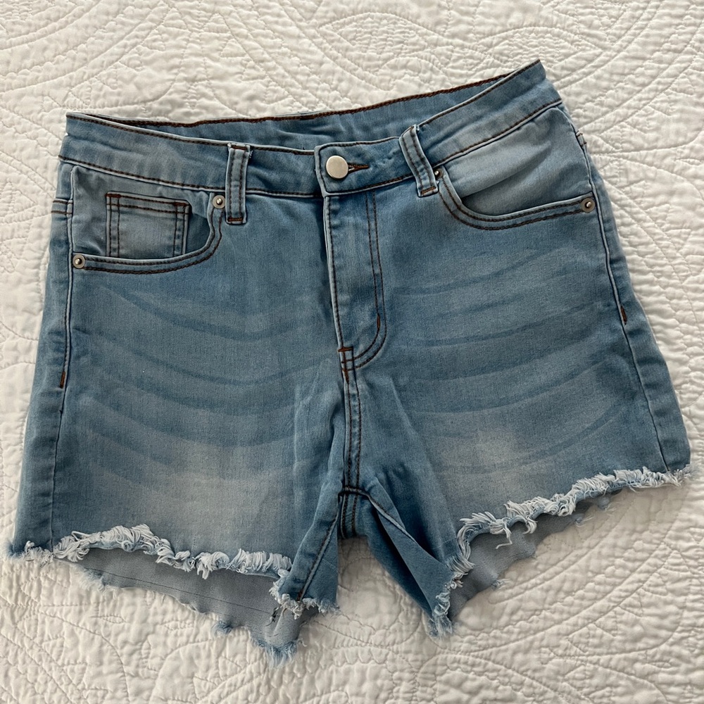 Born Primitive Light Wash Flex Stretchy Jean Short Size large